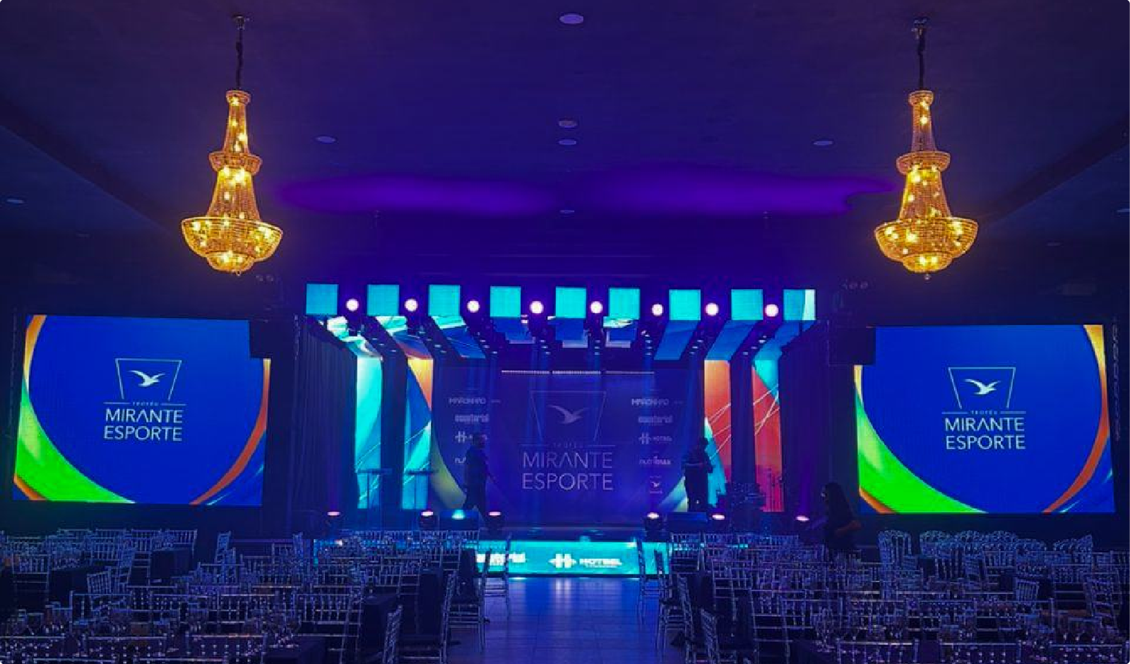 Painéis de LED para eventos com alta resolução