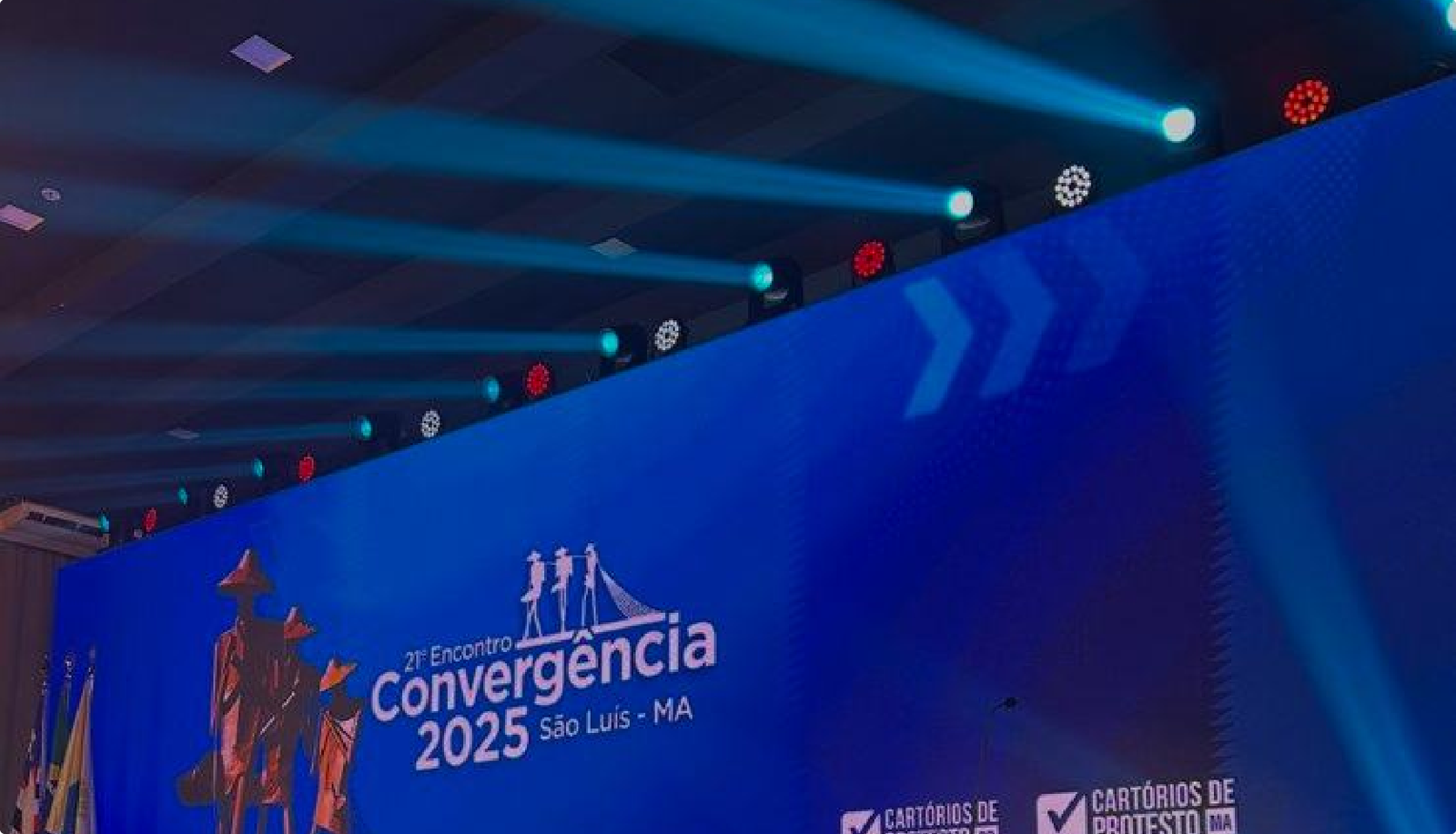 Iluminação de palco profissional para eventos